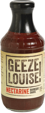 Geeze Louise Nectarine Barbecue Sauce